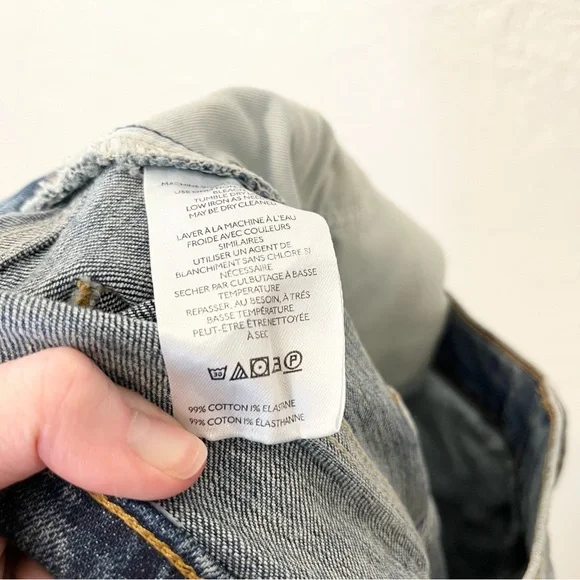 Anthropologie Pilcro Jeans Flare Wide Leg High Rise Pieced Boho Bohemian 28 - Picture 10 of 12